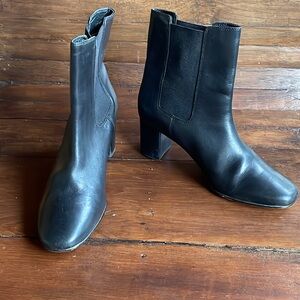 J. Crew Willa black leather boots